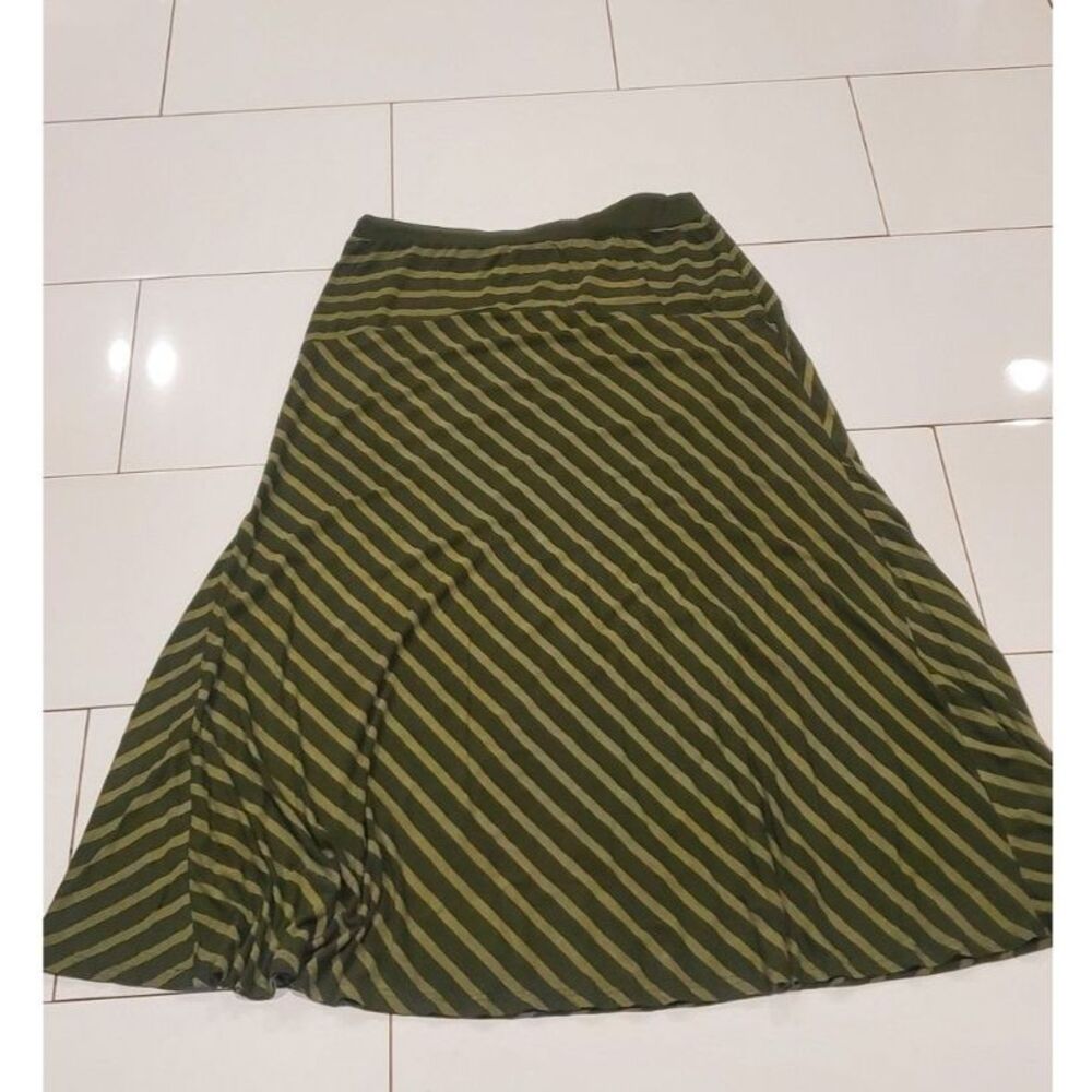 JESSICA LONDON A-SKIRT GREEN POLY/SPANDEX SIZE 18-20 T